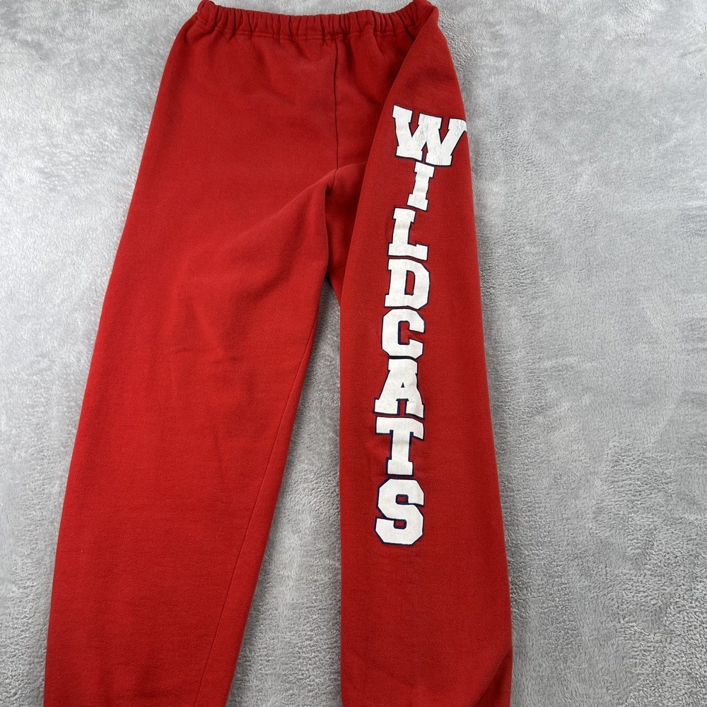 Vtg 90's Russell Athletic Arizona Wildcats Sweatpants L Red Made in USA Joggers
